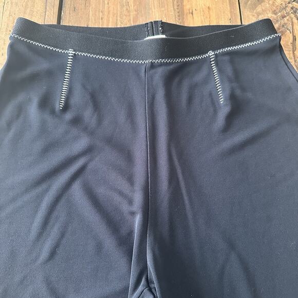 J Jill Black Pointe Wide Leg Pants Size Small Stitching Stretch Pull On - Picture 5 of 13